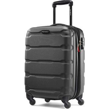 Samsonite Omni PC Hardside Expandable Luggage with Spinner Wheels, Carry-On 20-Inch, Black