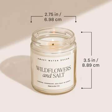 Be Still Candle with Sea Salt and Jasmine Scent