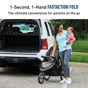 Graco FastAction Jogger LX Stroller with Car Seat Compatibility