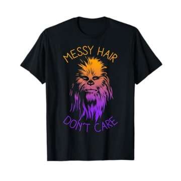 Star Wars Chewbacca Messy Hair Don't Care Disney+ T-Shirt