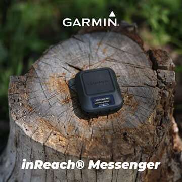 Wearable4U - Garmin inReach Messenger Handheld Satellite Communicator, Global Two-Way Messaging with Power Pack Bundle