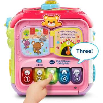 VTech Sort and Discovery Activity Cube in Pink