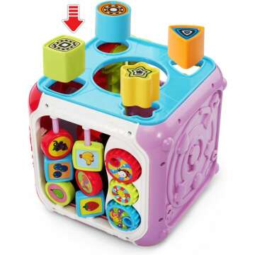 VTech Sort and Discovery Activity Cube in Pink