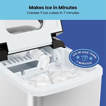 Iceman Portable Dual-Size Ice Maker - 26 lbs Daily Output