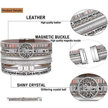 Boho Leather Wrap Bracelets