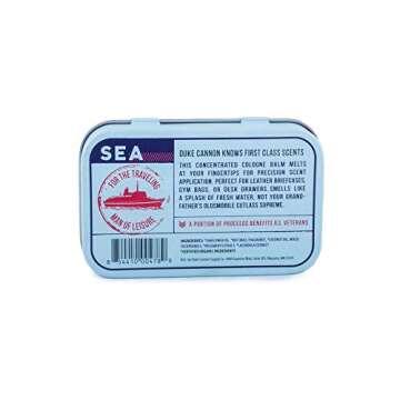 Duke Cannon Men's Solid Cologne, 1.5 ounce - Sea (Naval Supremacy Scent)