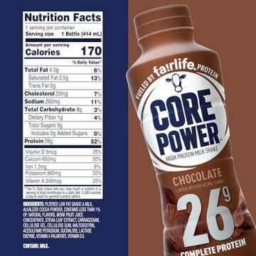 Core Power Protein Shake - 26g Protein, 14 fl oz