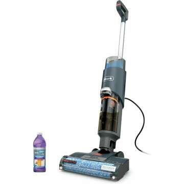 Shark HydroVac MessMaster Wet Dry Corded Vacuum Cleaner, 3-in-1 Multi-Surface Vacuum Mop & Self-Cleaning System, Lightweight, Powerful Suction, for Hard Floors & Area Rugs, Navy, WD161