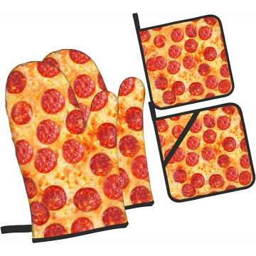 Pizza Oven Mitts Set