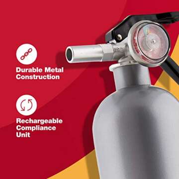 Rechargeable Home Fire Extinguisher 1-A:10-B:C