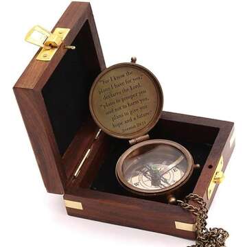 Engraved Magnetic Compass