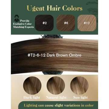 Ugeat Clip in Hair Extensions Real Human Hair Brown Balayage Human Hair Extensions Clip ins Darkest Brown to Medium Brown Ombre Golden Brown Clip in Extensions for Long Hair 20Inch 120g