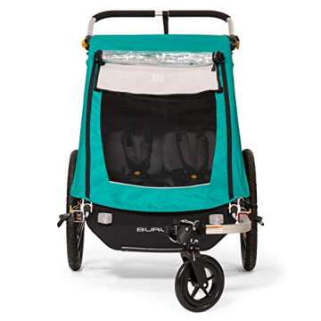 Burley Encore X, 2 Seat Kids Bike Trailer & Stroller