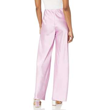 Vince Womens HIGH Waist Satin BIAS Pant, Petal Nectar, Medium