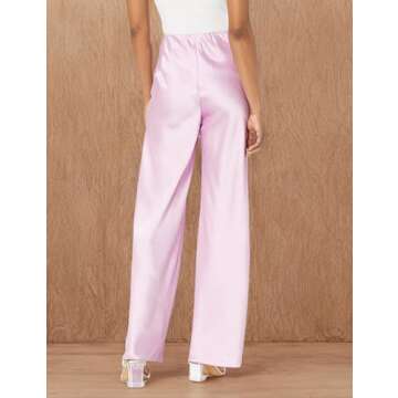 Vince Womens HIGH Waist Satin BIAS Pant, Petal Nectar, Medium