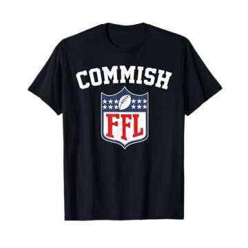 The Commish funny Fantasy Football League FFL Commish T-Shirt