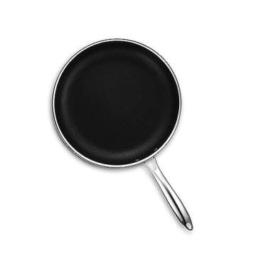 HexClad Hybrid Nonstick Frying Pan, 12-Inch, Stay-Cool Handle, Dishwasher and Oven Safe, Induction Ready, Compatible with All Cooktops