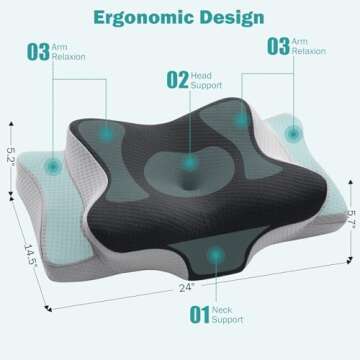 Ergonomic Cervical Pillow for Neck Pain Relief