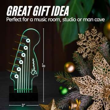 Guitar Pick Holder Lamp – Light Up & Color Changing