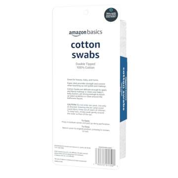 Amazon Basics Cotton Swabs - 500 Count for All Your Needs