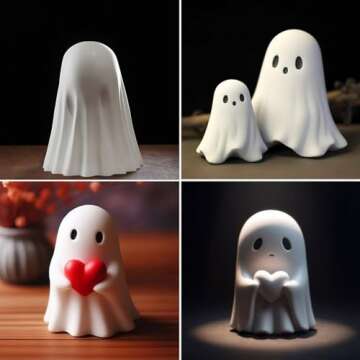 Yamaler Halloween Ghost Figurine Spooky Decor