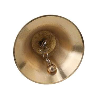 Super Loud Solid Brass Hand Call Bell for Easy Calling