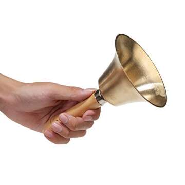 Super Loud Solid Brass Hand Call Bell for Easy Calling