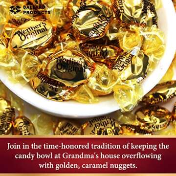 Werthers Original Hard Candy Caramels Pack of 2 - Bulk Bags of Hard Candy Individually Wrapped (30oz Each) - Bundle with Ballard Products Pocket Bag