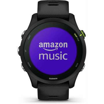 Garmin Forerunner® 255 Music, GPS Running Smartwatch with Music, Advanced Insights, Long-Lasting Battery, Black - 010-02641-20