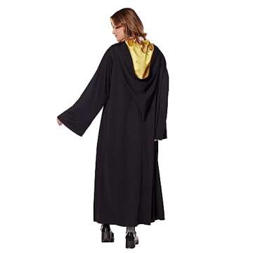 Spirit Halloween Harry Potter Adult Hufflepuff Robe | Officially licensed | Harry Potter Costume | Wizard Outfit