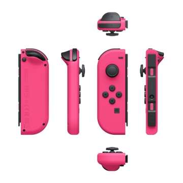 Neon Pink & Green Nintendo Joy-Con Controllers