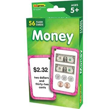 Teacher Created Resources Money Flash Cards (EP62047) 3-1/8" x 5-1/8"