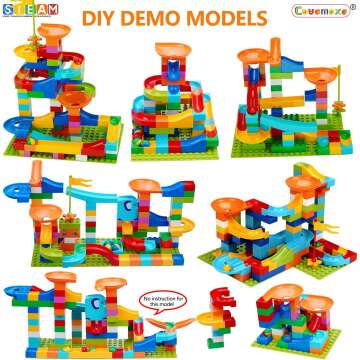 COUOMOXA Classic Marble Run Building Blocks Set