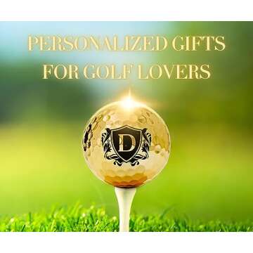 CybGene Golf Gifts for Men Unique, Personalized Colored Golf Balls, Cool Accessories for Golfers, Golf Lovers, for Birthday and Christmas