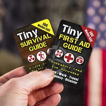 Tiny First Aid Guide: Emergency Medical Care for Anywhere - The Ultimate Step-by-Step, Everyday Carry: Survival Medicine Pocket, Micro-Guide (1 Tiny Guide & 1 Tiny Field Guide)