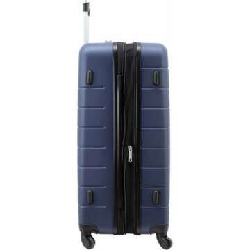 Wrangler Smart Luggage Navy 20-Inch Carry-On Set