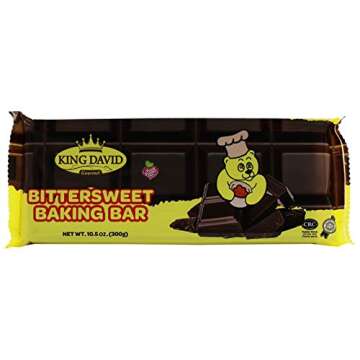 Vegan Baking Chocolate Melting Bar - Non Dairy Kosher Easy Malting Chocolate Bar - 10 Pieces of 30-Gram Per Bar Easy to Break - 2 Packs of 300-Gram - By King David