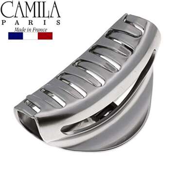 Camila Paris CP2909 French Hair Clip for Women Thick Hair for Long Curly Wavy Hair, Girls Hair Claw Clips Jaw, Durable Styling Big Claw Clip for Thick Hair, Strong Hold No Slip Grip, Made in France