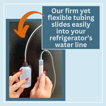 Clear Line - Frozen Refrigerator Water Line Tool - Patented Innovative New System - Large Hot Water Reservoir - 36 inch Firm Flex Tube - Made in The USA