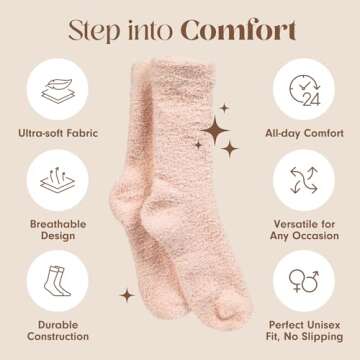 Fuzzy Soft Socks - Ultra Cozy Unisex Sleepwear