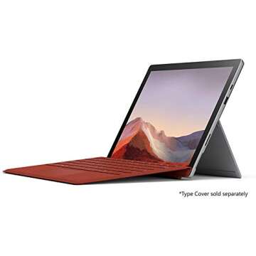 Microsoft Surface Pro 7+ 256GB 11th Gen i7 16GB RAM with Windows 10 Pro (12.3-inch Touchscreen, Wi-Fi, 2.8GHz i7-1165G7, 15 Hr Battery (Renewed)