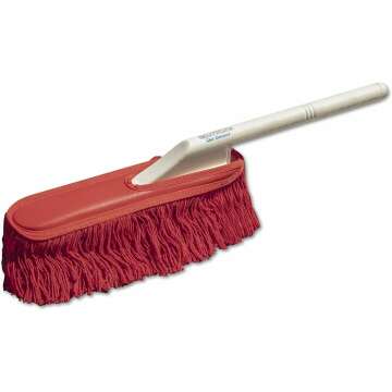 The Original California Car Duster California Car Duster 62443 Standard Car Duster with Plastic Handle, Red 25 Inch