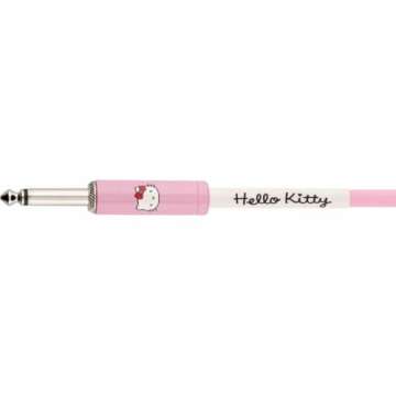 Fender Hello Kitty Instrument Cable, 18.6ft Guitar Cable, Pink