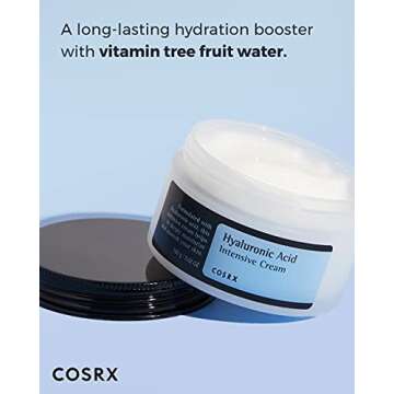 COSRX Hyaluronic Acid Moisturizing Cream, Long-lasting Hydration, Rich Moisturizer for Sensitive Skin 3.52 oz / 100g, Korean Skin Care, Animal Testing Free, Parabens Free