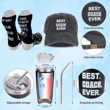 LiYiQ Best Coach Ever Gift Set - Perfect for Christmas & Thank You!