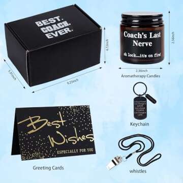 LiYiQ Best Coach Gifts Set for Christmas & Thank You