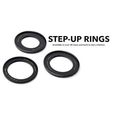 Breakthrough Photography 67mm to 72mm Step-Up Lens Adapter Ring for Filters, Made of CNC Machined Brass with Matte Black Electroplated Finish