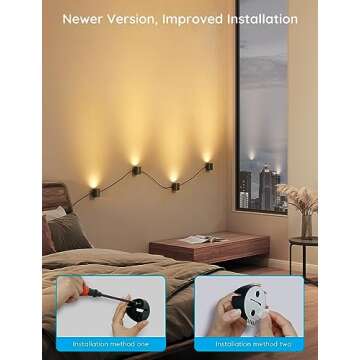 Govee RGBICWW Smart Wall Sconces