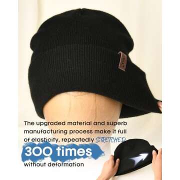 FURTALK Beanie for Men Women Cuffed Thick Knitted Unisex Winter Hat Beanies Skull Cap