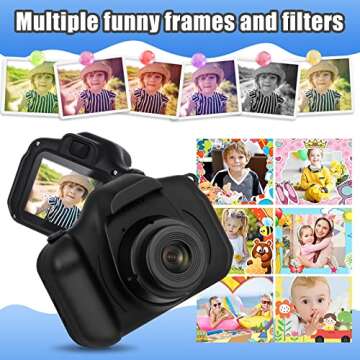 Vasttron Kids Camera,Portable Children Selfie Camera Toys Girls Boys Gifts for Age 3-12 Toddler HD Digital Video Cameras with 32GB SD Card